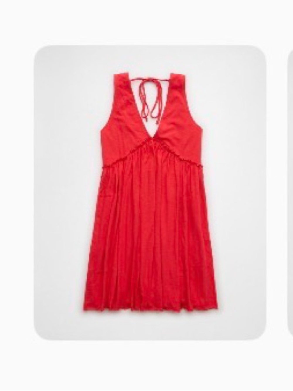 American Eagle AE Knit Swing Mini Dress Coral Size M